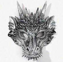 Silver Masquerade - Dragon Cosplay - Gold Chinese Dragon Mask Halloween - $22.63