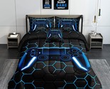 6 Pieces Gaming Bedding Set For Boys Gamer Comforter Set Full Size,Game ... - £73.65 GBP