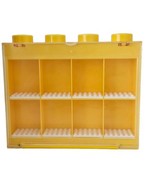 LEGO Figure Display Box Case Yellow Brick Design - £17.11 GBP