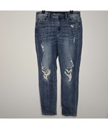 Judy Blue Boyfriend Fit Jeans Women&#39;s Size 13/31 Blue Denim Distressed - $29.99