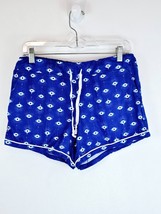 Hello Mello Womens Large Pajama Shorts Pockets Good Dreams Only Eye Blue - $11.60