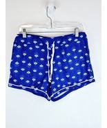 Hello Mello Womens Large Pajama Shorts Pockets Good Dreams Only Eye Blue - $218.05 MXN