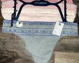 Lucky Brand ~ Womens Thong Underwear Panties Nylon Blend 4-Pair ~ 2X - £22.85 GBP