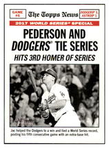 2018 Topps Heritage Pederson and Dodgers
  Tie Series (Joc Pederson) WS    Los
  - £2.40 GBP