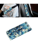 2Pcs SAKURA Blue Wave Fabric Soft Cotton Seat Belt Cover Shoulder Pads - £9.37 GBP