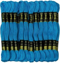 Anchor Threads Cross Stitch Hand Embroidery Stranded Cotton Thread Floss Blue - £9.58 GBP