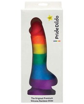 Pride Dildo w/Balls - Rainbow - $44.34