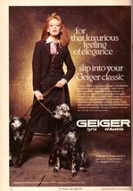 1980 Geiger of Austria Tyrol Fashion Dogs Sexy Redhead Vintage Print Ad ... - $5.79