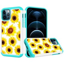Design Tough Hybrid Case For I Phone 12/12 Pro Sunflowers - £6.12 GBP