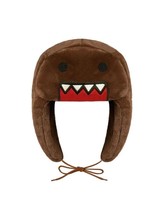 Japanese Cartoon Anime Domo Kun Hat Brown Ushanka Cute Y2K - £14.95 GBP