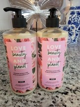 2 Pack Love Beauty &amp; Planet Murumuru Butter &amp; Rose Delicious Glow Lotion 13.5 oz - £23.48 GBP