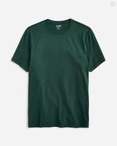 New J Crew Men T-shirt Short Sleeve Crew Neck M L Cotton Green Broken In Jersey - $19.99