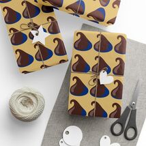 Chocolate Chip Hershey Kiss Premium Eco-Friendly Decorative Gift Wrappin... - $19.80+