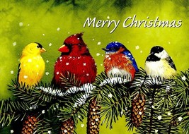Merry Christmas - Warm Wishes - Christmas Tree Free Greeting Card - 14456 - $25.61 MXN