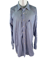 Walt Disney World Mens XL Button Down Shirt Blue Striped Single Needle T... - $24.95