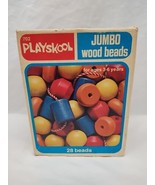 Box Of (21) Playskool Jumbo Wood Beads - $15.83