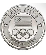USA 1 OZ. PURE/FINE SILVER* ROUND Coin - Of The UNITED STATES OLYMPIC TE... - €46,66 EUR