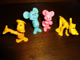 4 Disney rubber figures MICKEY MOUSE / MINNIE / PLUTO / DONALD DUCK vintage - $10.00