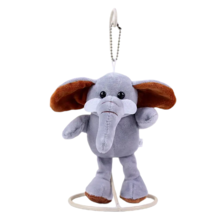 5.9&quot; Gray Elephant Stuffed Plush Toy - New - £13.36 GBP