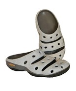 Keen Slip On Clog Womens 10 Mens 8 Sandals White Gray Yogui Arts Hawaiia... - $44.52 CAD