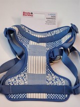 Boots &amp; Barkley Patch Blue Large Dog Harness - Up to 90 lbs NWT - £8.31 GBP