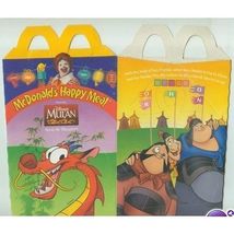 1998 McDonalds Disney&#39;s Mulan Mushu Happy Meal Box - £3.09 GBP