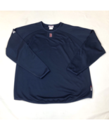 Boston Red Sox Majestic Therma Base Blue Warm Up Dugout Pullover Mens Si... - $40.98 CAD