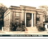 RPPC Cumberland Presbyterian Church Fairfield IL Illinois UNP Postcard T19 - $18.76