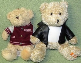 Hersheys Reeses Chocolate Plush Teddy Bear Lot Galerie 9&quot; Stuffed Animal Toy Set - £10.59 GBP
