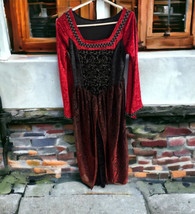 Women Medieval Renaissance Maxi Dress Halloween Witch Princess Cosplay Costume - £27.33 GBP