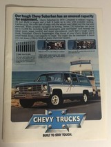 1979 Chevrolet Chevy Suburban vintage Print Ad pa6 - £6.21 GBP