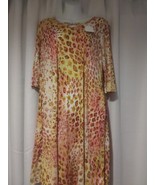 Boutique Story Teller Womans Dress Animal Print 3/4 Sleeve Small - $355.42 MXN