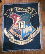 Harry Potter - Hogwarts Crest - Throw Blanket / Tapestry - 48" x 60" - $18.80
