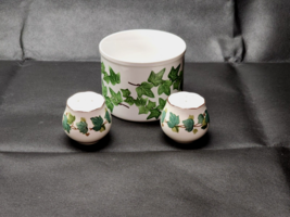 Nikko Casual Living GREENWOOD Salt &amp; Pepper Shakers And Spooner - 3 Piece Set - £17.05 GBP