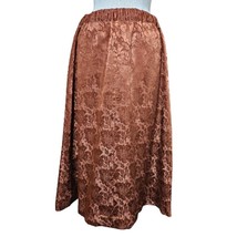 Vintage Handmade Burnt Orange Midi Skirt Size 4 - £19.36 GBP