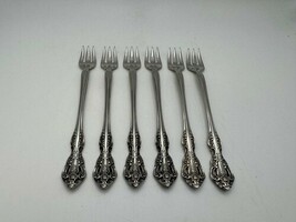 Set of 6 Oneida Stainless Steel MICHELANGELO Cocktail / Seafood Forks - $139.99