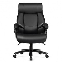 Big & Tall 400lb PU Leather Massage Office Chair-Black - $6,113.72 MXN