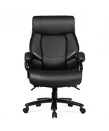 Big &amp; Tall 400lb PU Leather Massage Office Chair-Black - $457.27 CAD