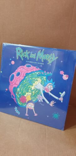 Rick and Morty 2021 Wall Calendar, 16-Month, 12&quot; x 24&quot;, Adult Swim - New... - $4.99