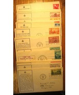 Lot of 38 First Day of Issue Envelopes from the 1950&#39;s USPS USED - $21.95