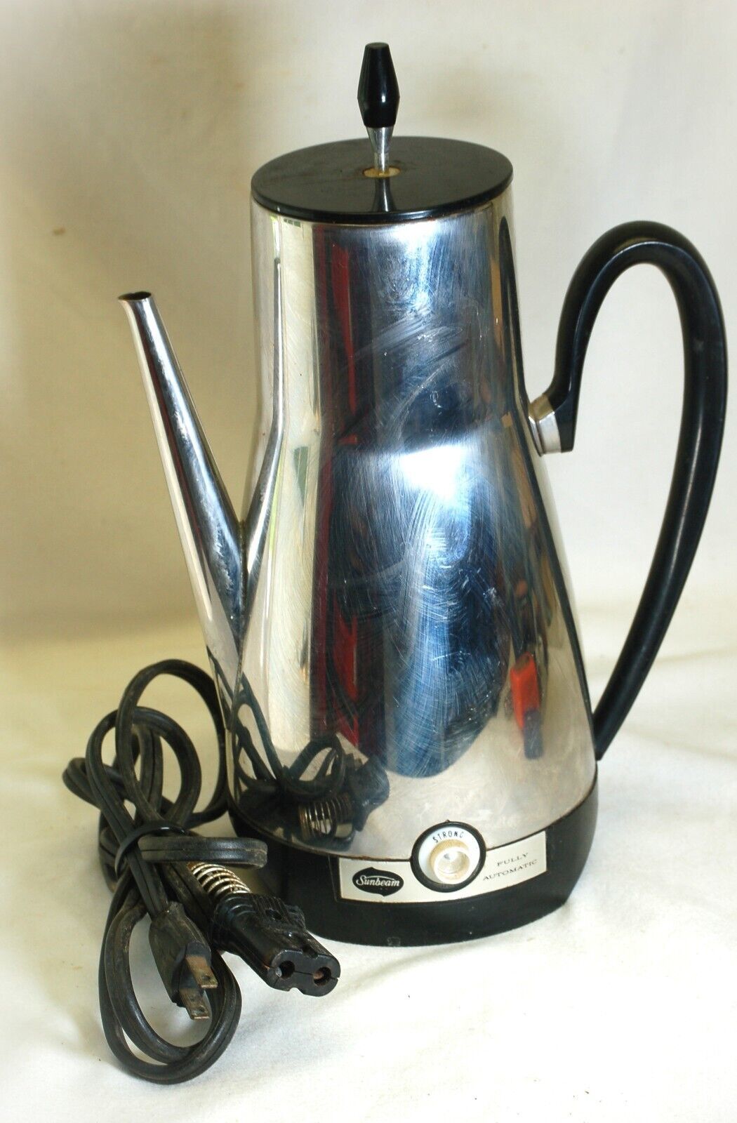 Sunbeam Coffee Pot Percolator Chrome 8-Cup Vintage 1950's Model AP 74 Tested - $49.49