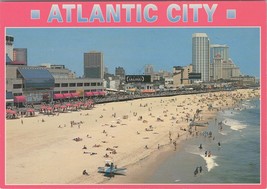 ZAYIX Postcard Famous Atlantic City Boardwalk Hotels Casinos 102022-PC19 - £3.92 GBP