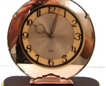 Smiths Art Deco 1930&#39;s 8-day Copper Color Mirror Clock - $74.25