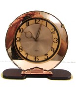 Smiths Art Deco 1930&#39;s 8-day Copper Color Mirror Clock - £58.39 GBP