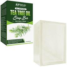 Tea Tree Oil Soap Bar for Face &amp; Body, 4Oz – Antifungal Antiseptic Natural Remed - £7.60 GBP