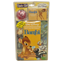 VINTAGE 1998 DISNEY BAMBI FRENCH CASSETTE + BOOK + YOYO NEW SEALED SERIE... - $47.50