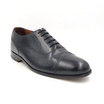 Bostonian Classics Men Semi Brogue Cap Toe Oxfords Size US 11.5M Black Leather - $14.84