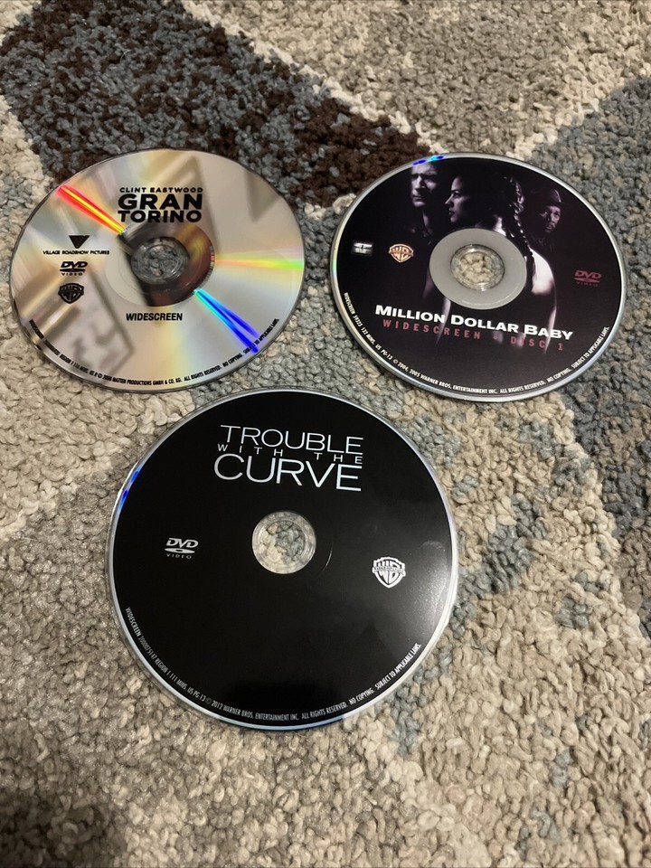 Gran Torino/Million Dollar Baby/Trouble with the Curve (DVD) Clint Eastwood Flix Item image 3