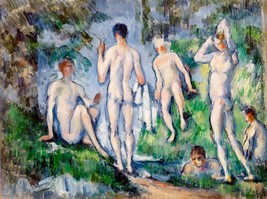 12598.Room Wall Poster.Interior art design.Paul Cezanne painting.Large Bathers - £12.73 GBP+