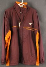 Euc Virginia Tech Vt Hokies Red Oak Sportswear Knit Lined Rain Coat Ladies Lg - £17.34 GBP
